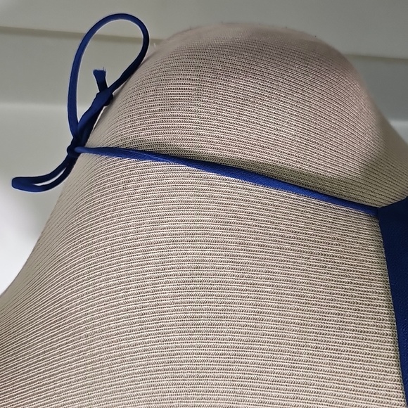 Designer AQUA from BLOOMINGDALES Cobalt Blue Evening, High Slit. Bustier Meduim. - Picture 5 of 10